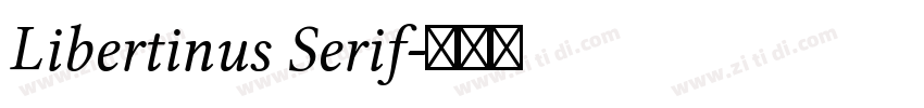 Libertinus Serif字体转换